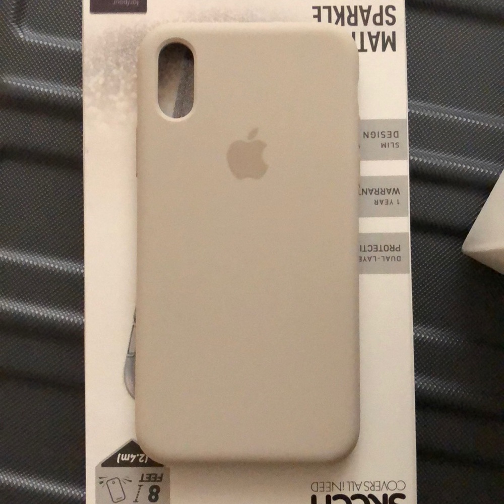 Apple iPhone X/XS silicone case - Stone